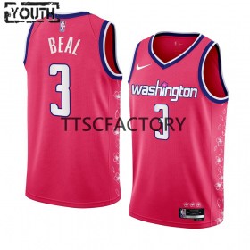 Washington Wizards Bradley Beal 3 Nike 2022-23 City Edition Vaaleanpunainen Lasten Pelipaidat Swingman